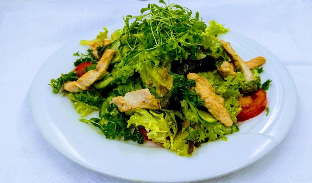 Mittagstisch Fitness-Salat Webseite